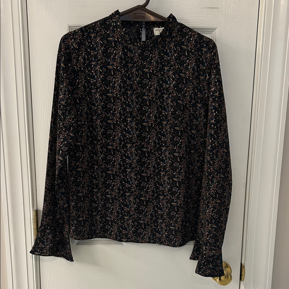 Molly Bracken Black Floral Blouse